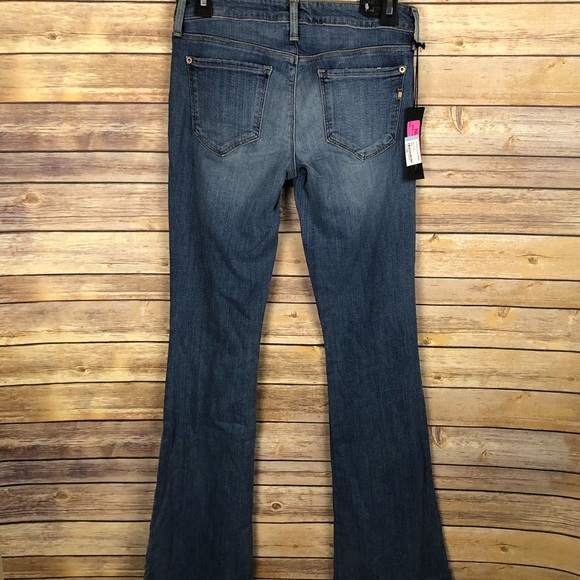 ✨ Genetic Denim Blue Leaf Fit And Flare Jeans 27 - Picture 6 of 6